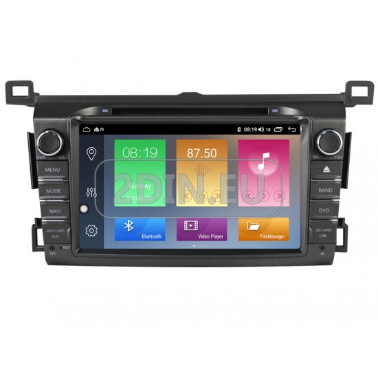TOYOTA RAV4 - МУЛТИМЕДИЯ / НАВИГАЦИЯ ANDROID CPU:8-CORE, RAM:4GB DVD + CARPLAY + DSP + SIM